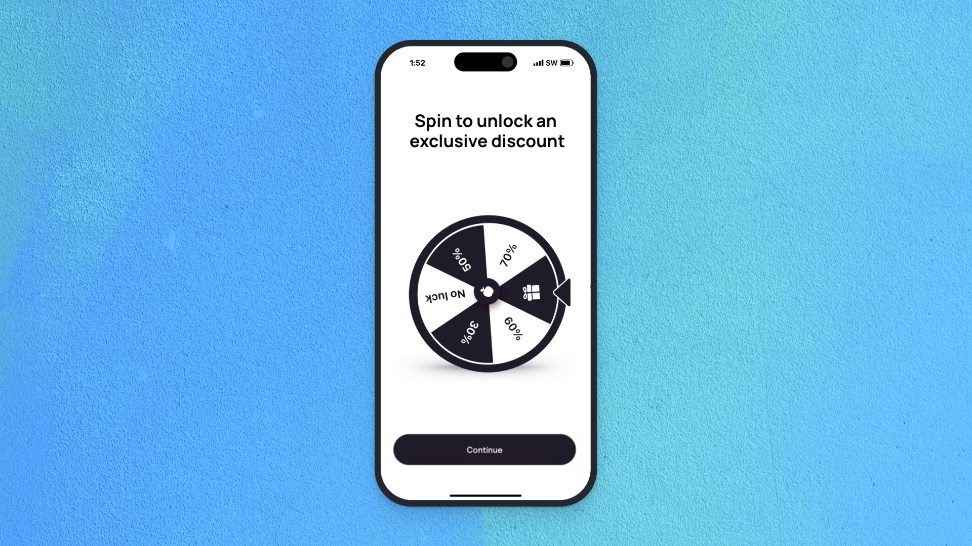 CalAI's spin the wheel promotion