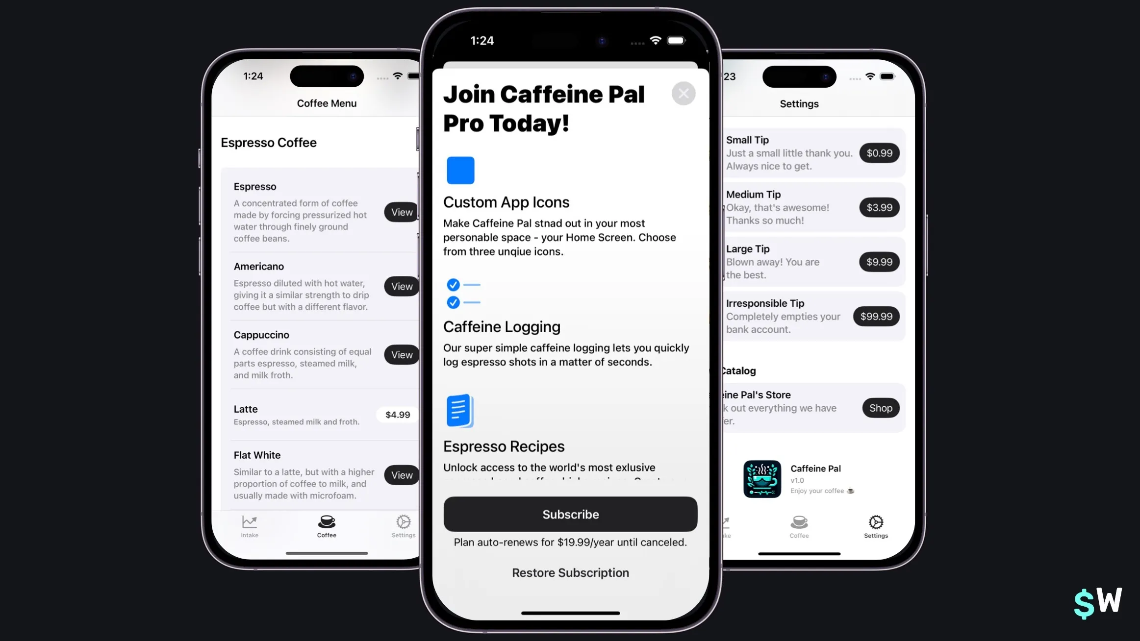 All product views created using StoreKit SwiftUI views