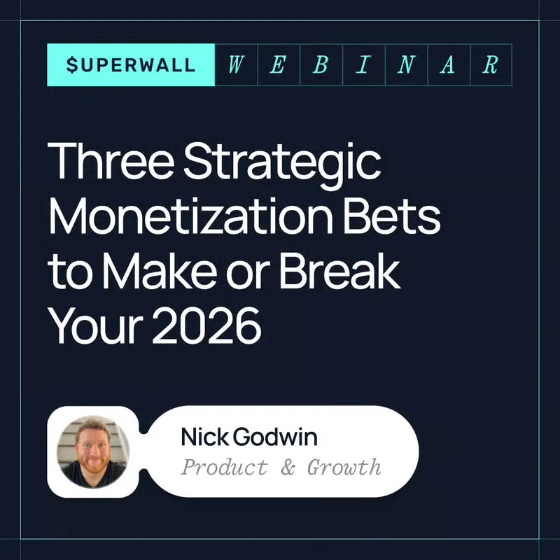 The three 2026 monetization bets: AI-assisted analytics, full-funnel personalization, and app-to-web checkout.