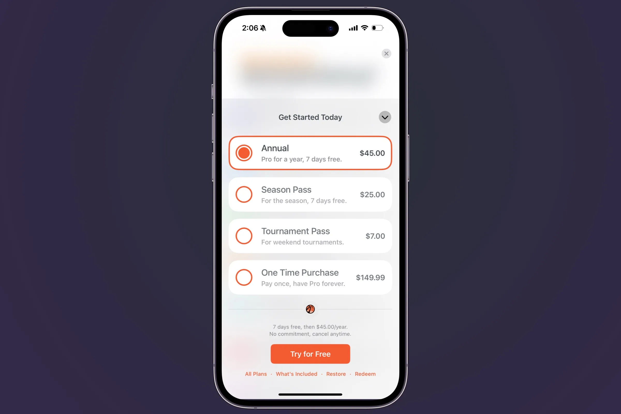 Pricing based on how coaches would use the app