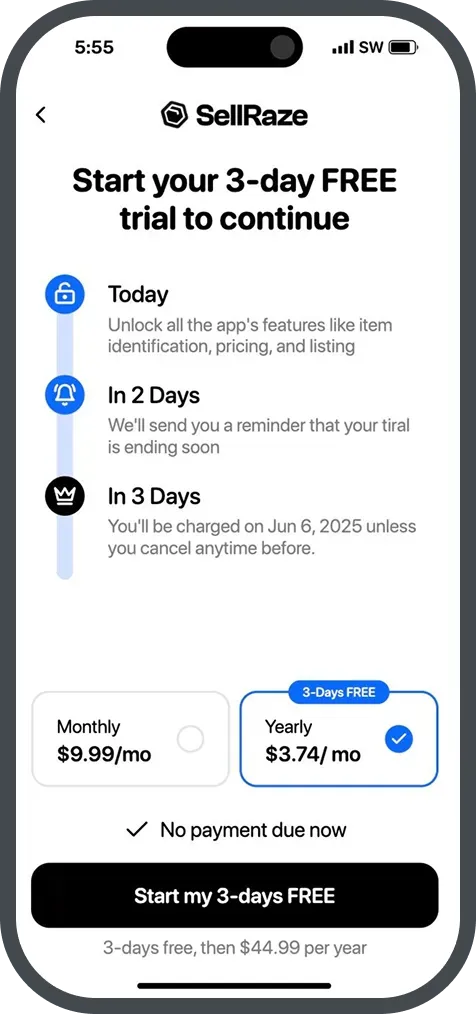 SellRaze paywall